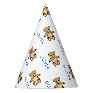 Chapeaux De Fêtes Nom de l'enfant de l'ours en peluche