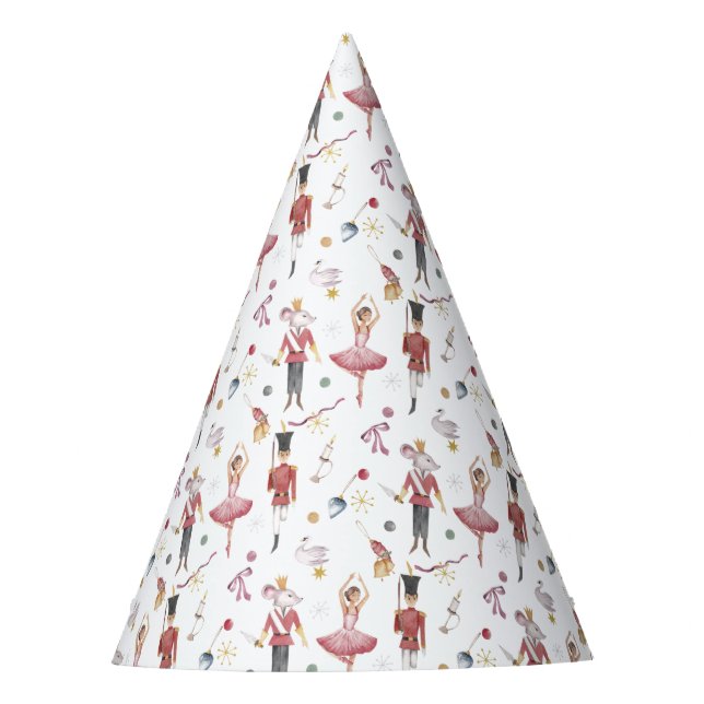 Chapeaux De Fêtes Nom personnalisé Nutcracker Ballet Ballerina Noël (Devant)
