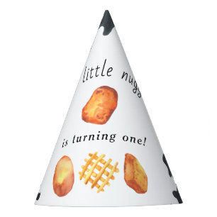 Chapeaux De Fêtes Notre petit nugget a un an Fête d'anniversaire des