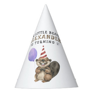 Chapeaux De Fêtes Notre petite fête d'anniversaire de castor 1 an