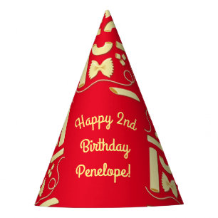 Chapeaux De Fêtes Nouilles Pâtes Enfants 1er anniversaire Italien