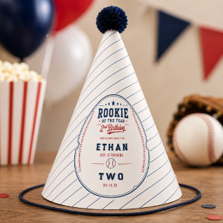 Chapeaux De Fêtes Nouvelle recrue de l'année Baseball 2e anniversair