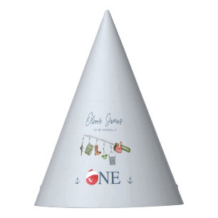 Chapeaux De Fêtes O-fish-ally une pêche 1er anniversaire garçon