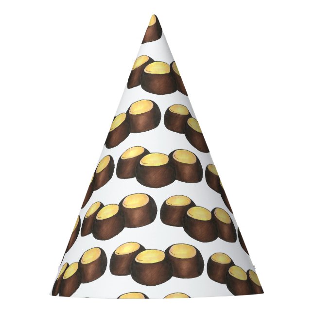 Chapeaux De Fêtes Ohio OH Beurre d'arachide Buckeye Buck Eye Nut Can (Devant)