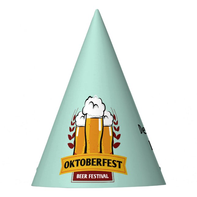 Chapeaux De Fêtes Oktoberfest nom personnalisé et casquette de parti (Devant)