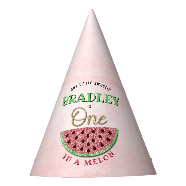 Chapeaux De Fêtes One In A Melon 1er Anniversaire (Devant)