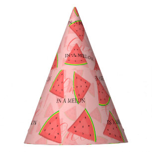 Chapeaux De Fêtes One In A Melon 1er Birthday Watermelon Motif