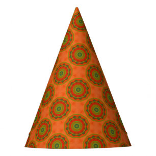 Chapeaux De Fêtes Orange Twirl