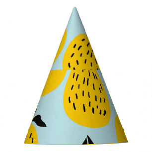 Chapeaux De Fêtes Oranges Été : Motif Vintage fruité