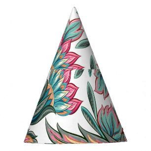 Chapeaux De Fêtes Oriental Paisley : Vintage Floral sans joint
