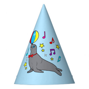 Chapeaux De Fêtes Otarie équilibrant une boule