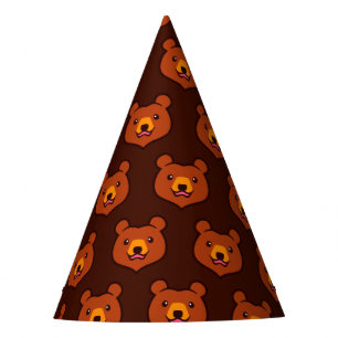 Chapeaux De Fêtes Ours Brown de Kawaii