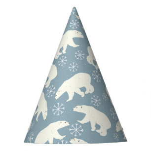 Chapeaux De Fêtes Ours polaires d'hiver sans couture motif + vos idé