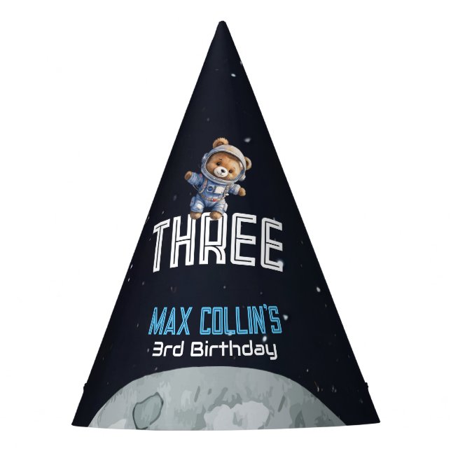 Chapeaux De Fêtes Outer Space Astronaut Any Age Birthday (Devant)
