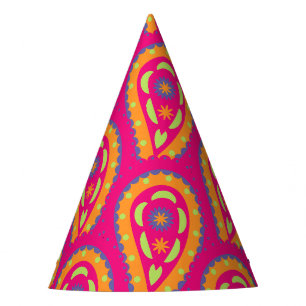 Chapeaux De Fêtes Paisley coloré