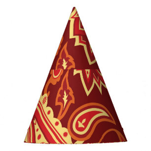 Chapeaux De Fêtes Paisley, fleurs : motif sans couture décorative
