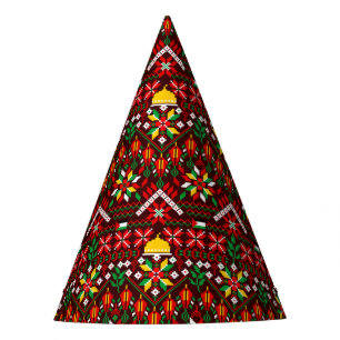 Chapeaux De Fêtes Palestine Tatreez Broderie traditionnelle