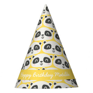 Chapeaux De Fêtes Panda de caractère mignon anniversaire des enfants