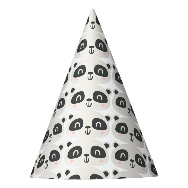 Chapeaux De Fêtes Panda de caractère mignon anniversaire des enfants (Devant)