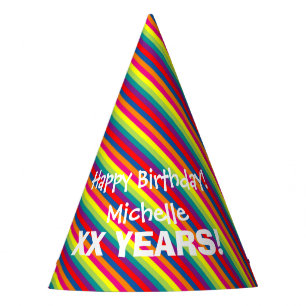 Chapeaux De Fêtes Papier coloré personnalisé casquettes de fête d