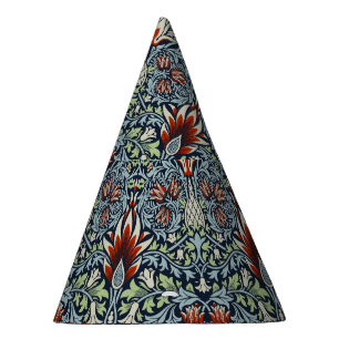 Chapeaux De Fêtes Papier peint floral Morris Navy Blue Snakeshead