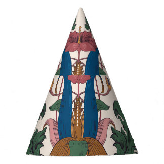Chapeaux De Fêtes Papier peint renaissance floral vintage.