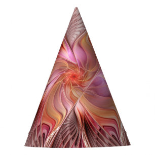 Chapeaux De Fêtes Papillon coloré abstrait art fantastique fractal