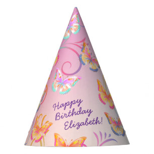 Chapeaux De Fêtes Papillon fête d'anniversaire Enfants colorés