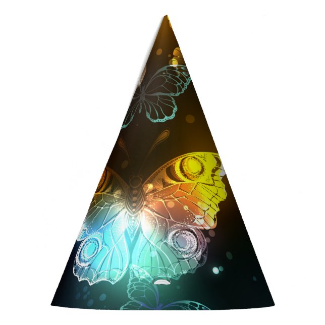 Chapeaux De Fêtes Papillon lumineux et papillons de nuit (Gauche)