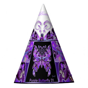 Chapeaux De Fêtes Papillon pourpre 31