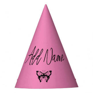 Chapeaux De Fêtes Papillon rose - Créez votre propre Casquette de fê