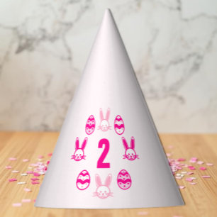 Chapeaux De Fêtes Pâques Anniversaire 2 ans Rose