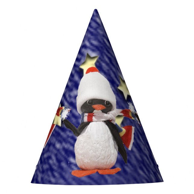 Chapeaux De Fêtes Paradis adorable de Noël d'ornement de pingouin (Devant)