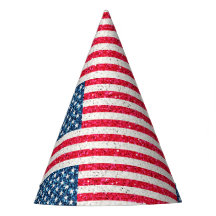 Parties scintillant Bleue Rouge Patriotique Améric