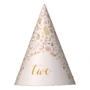 Chapeaux De Fêtes Pastel Fleur sauvage Printemps Anniversaire