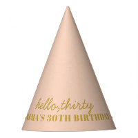 Pastel Peachy Bonjour Trente Anniversaire Casquett