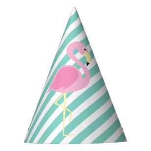 Chapeaux De Fêtes Pastel Pink Flamant rose Pool Party Anniversaire