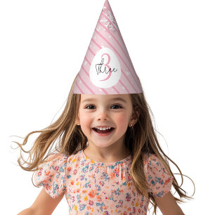 Chapeaux De Fêtes Pastel Pink Winter Wonderland Snowflake