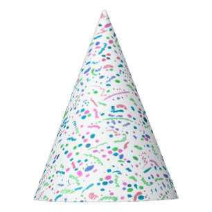 Chapeaux De Fêtes Pastel Splatter Confetti Imprimer