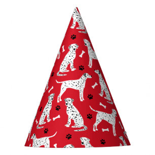 Chapeaux De Fêtes Pâtes et os dalmatiens
