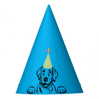 Chapeaux De Fêtes "PAWTY" Casquettes du Labrador Party