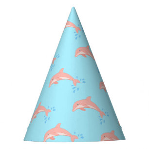 Chapeaux De Fêtes Pêches le dauphin rose