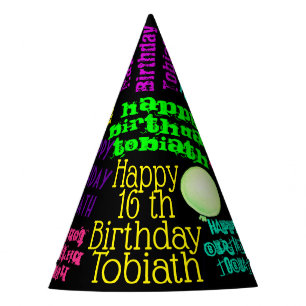 Chapeaux De Fêtes Peinture colorée ou anniversaire personnalisé pa