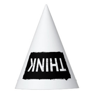 Chapeaux De Fêtes PENSEZ... Drôle Dumb Nerdy Stupid Dunce Casquette