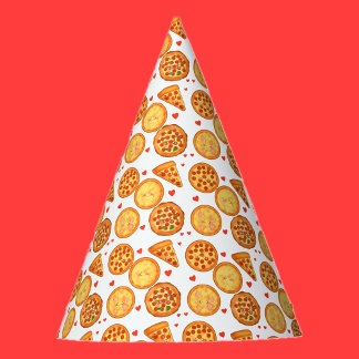 Chapeaux De Fêtes Peperroni, Fromage Et Pizza Margherita