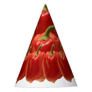 Chapeaux De Fêtes Pepper Bell Rouge. Frais du marché