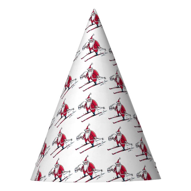 Chapeaux De Fêtes Père Noël casquettes de la fête de ski (Devant)