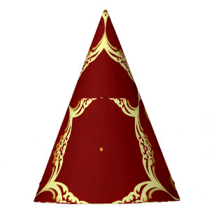 Chapeaux De Fêtes Perle d'or : illustration de cadre décoratif.