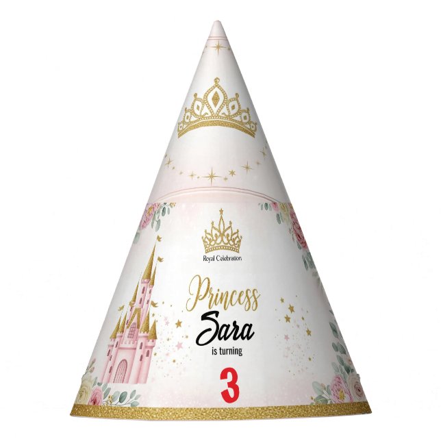 Chapeaux De Fêtes Personnalisable Princess Castle Casquette de fête  (Devant)