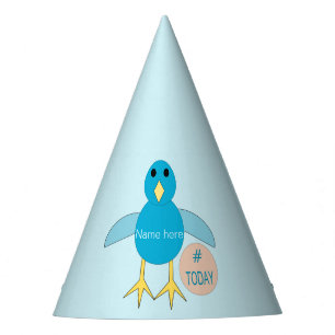 Chapeaux De Fêtes Personnalisé Blue Birthday Boy Chick Party Casquet